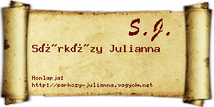 Sárközy Julianna névjegykártya